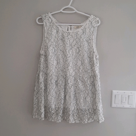 Kori Tops - Lacey tank blouse